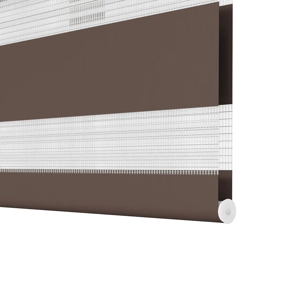 Tenda a rullo zebrata 50,9x100 cm Tessuto Larghezza 46,7 cm caffè 240189