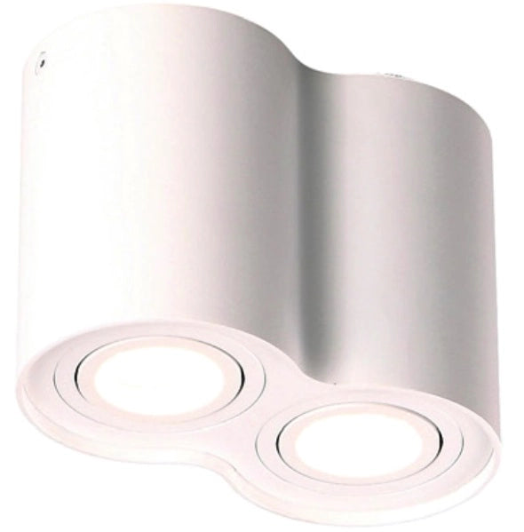 Faretto soffitto bianco BASIC ROUND doppio 2xGU10 Maxlight