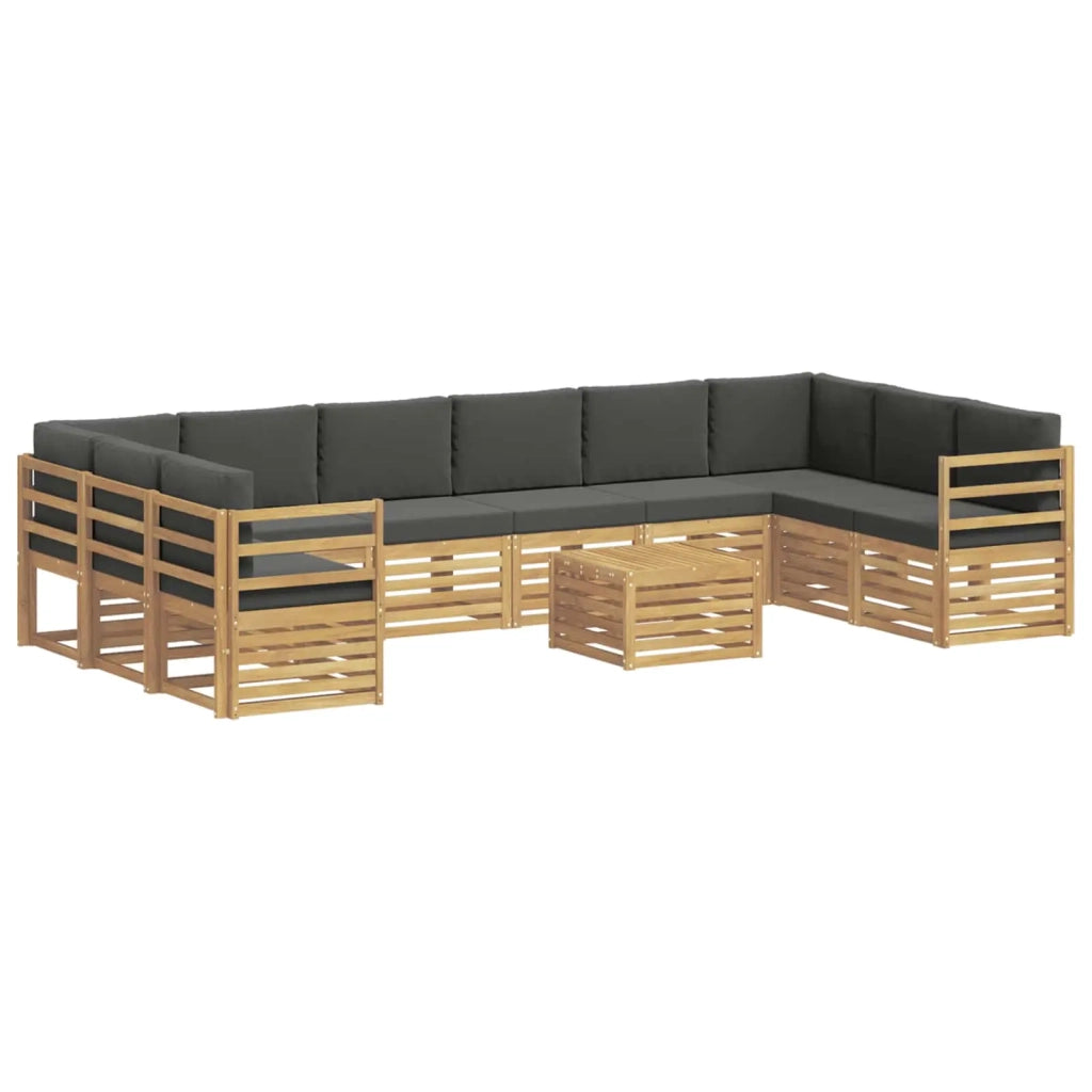 Set di divani da esterno 8 pcs Bianco e Antracite 3392607