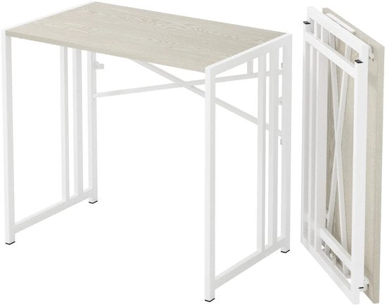 Scrivania Inclinabile 90 cm - Scrivania da Cucina - Scrivania per Lavoro da Casa - Scrivania Spaziale - Faccia in Legno Sostenibile - Struttura in Legno Duraturo - Scrivania a Cassetto
