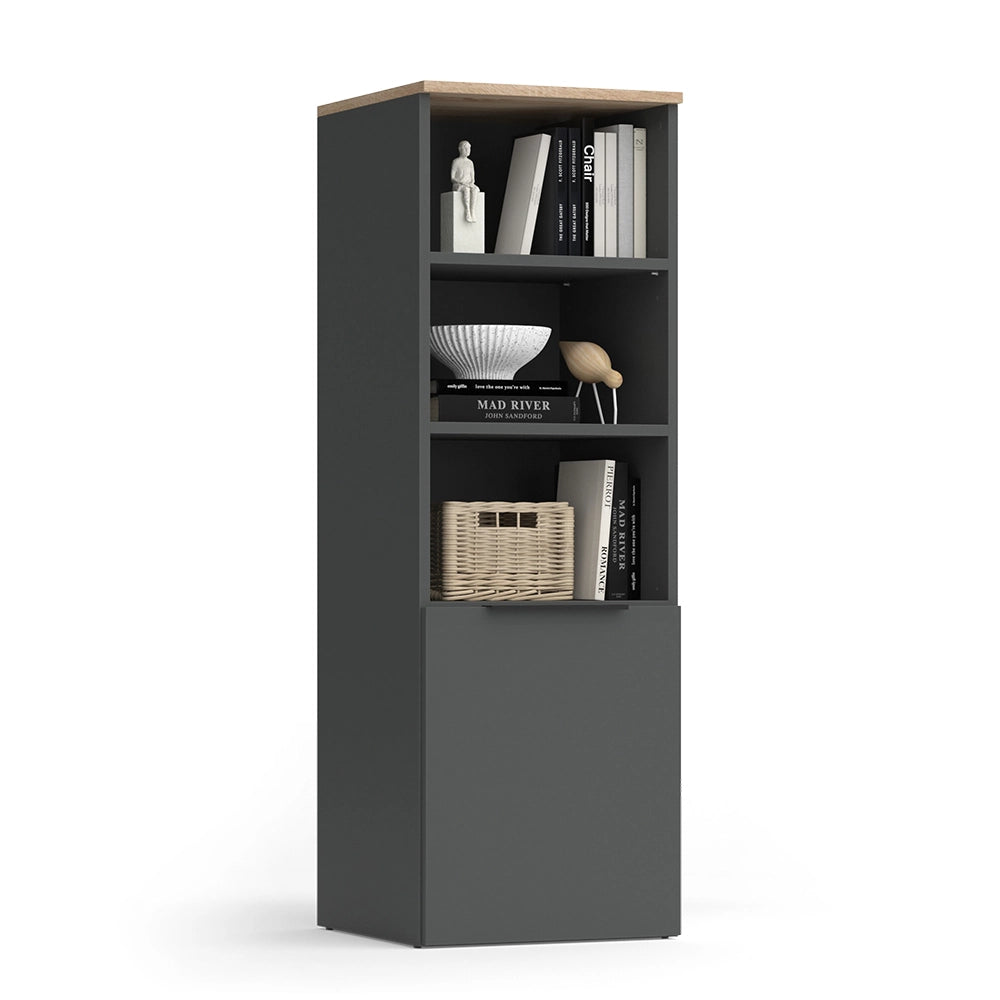 Vicco Armadio universale Antracite/Sonoma 40.2 x 120 cm con una porta