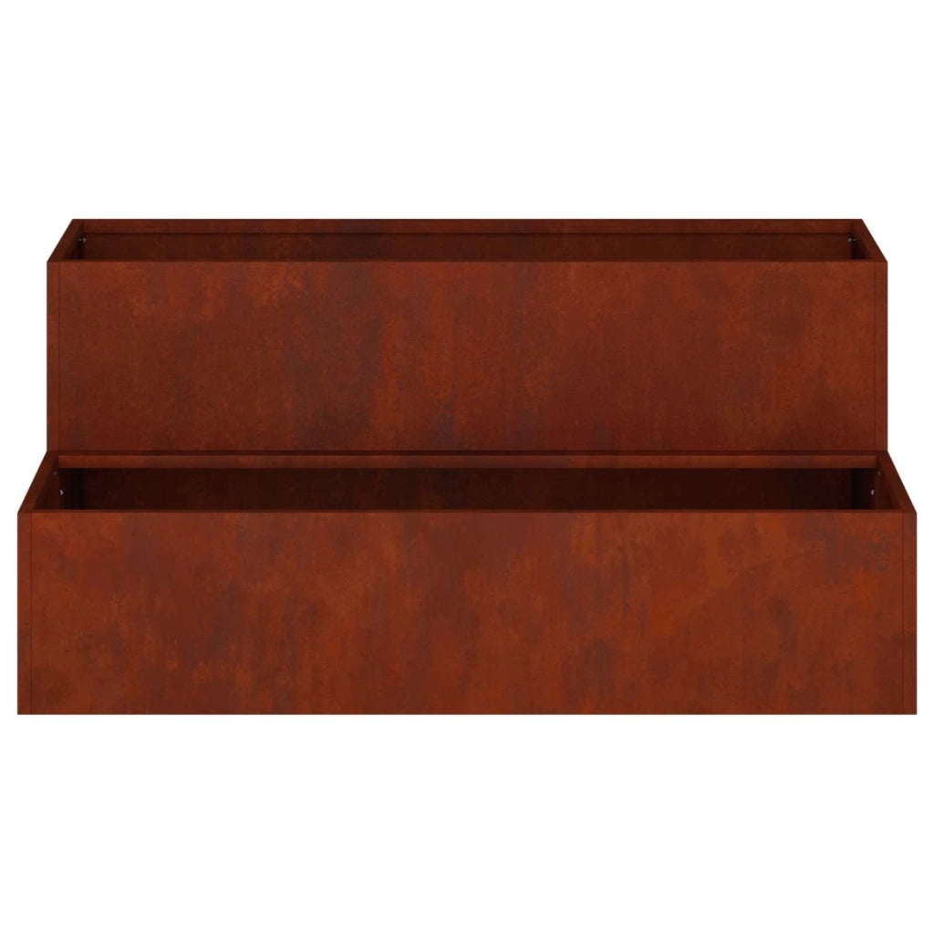 Fioriere | Cassetta per fiori | Vaso da giardino Ruggine 100 x 60 x 45 cm