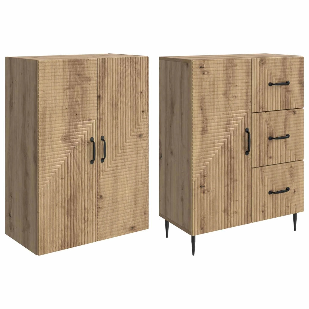 Set di armadi 2 pcs Rovere Artigianale 66 x 34,5 x 89,5 cm 3416663