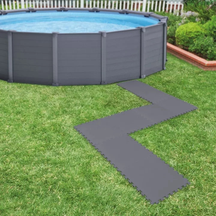 PIASTRELLA ANTISCIVOLO cm.50 x 50 x 0,5 - grigia  - INTEX