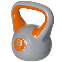 Kettlebell Esercizio Fisico Fitness Peso in Ghisa e Cemento 8 kg Manico Comodo