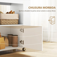 Carrello da Cucina 83x40x83 cm Armadietto e Portabottiglie Rovere