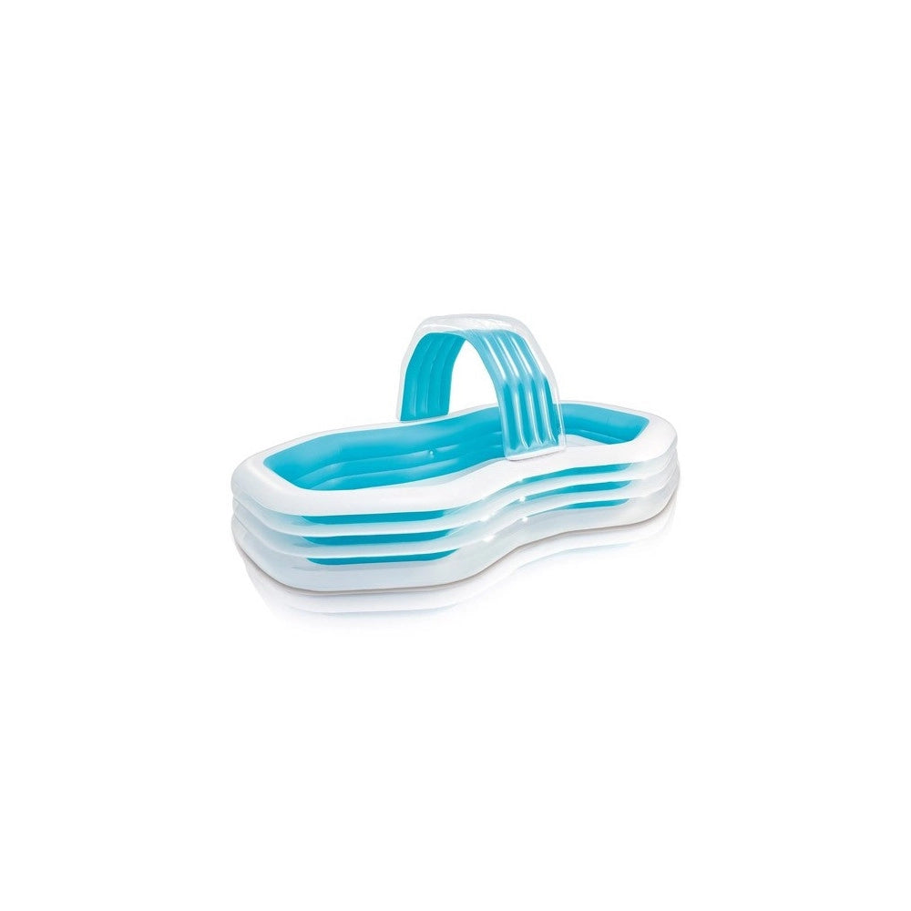 Trade Shop - Piscina Gonfiabile Family Cabana 310 X 188 X 130 Cm Spruzza Acqua Fuori Terra -