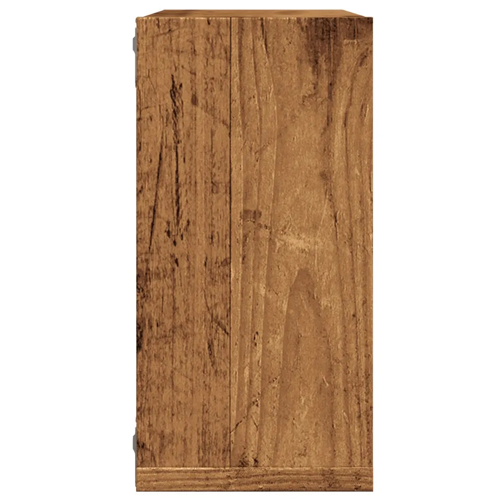 Mensole Parete a Cubo 4 pz Legno Vecchio 30x15x30 cm Truciolato