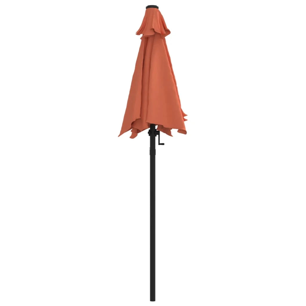 Ombrellone 200 x 211 cm alluminio terracotta 02_0008731