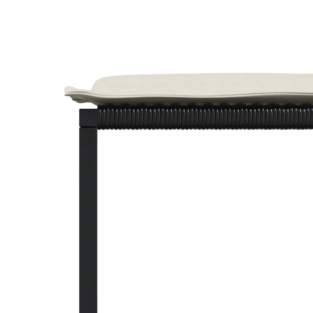 Sgabelli da Giardino con Cuscini 4 pz Neri in Polyrattan CFW6112038