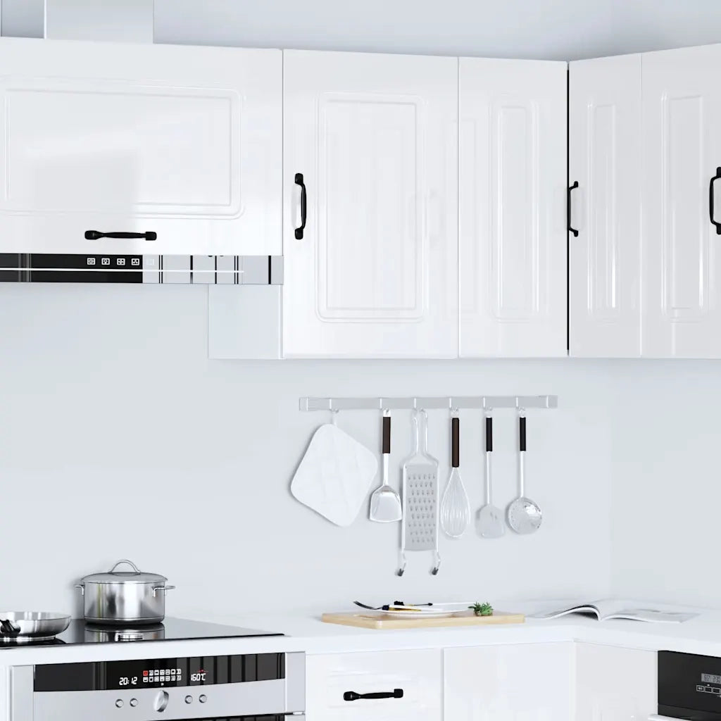 Base da Cucina-Mobile Base da Cucina Kalmar Bianco Lucido in Legno Multistrato 283783