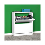 Scarpiera due ante a ribalta SHC520BY1 colore bianco 73x26x84H
