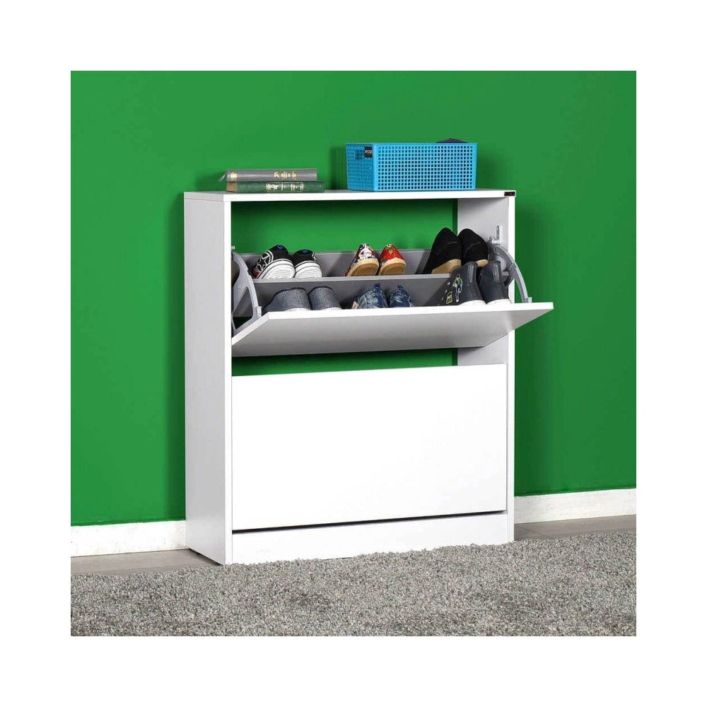 Scarpiera due ante a ribalta SHC520BY1 colore bianco 73x26x84H