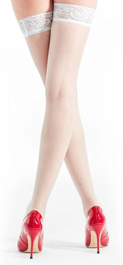 Cinture con bordo liscio e basso - Bianco - Dimensione unica - Bordo in silicone lussuoso - Lingerie sexy - Design elegante