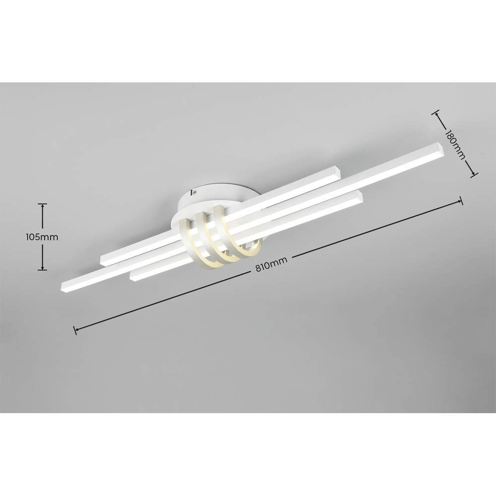 Cinto Plafoniera LED a 3 Bacchette GD Trio