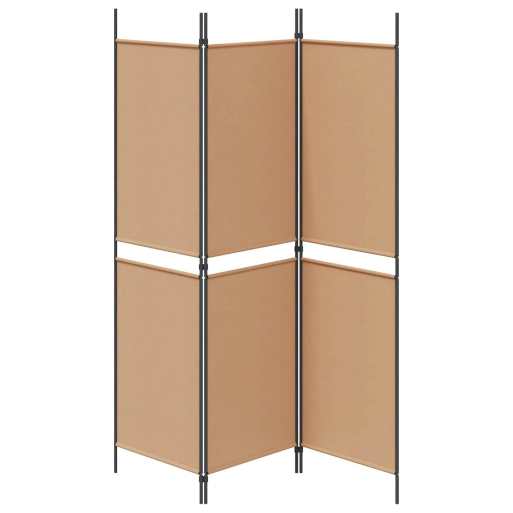 Divisorio Ambienti | Divider per stanze | Paravento a 3 pannelli Beige 150 x 180 cm Tessuto