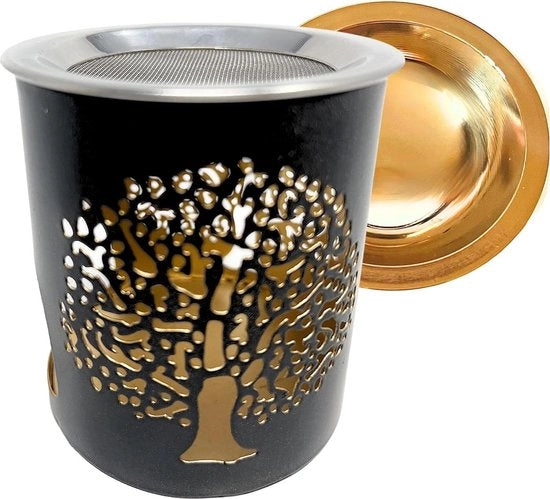 Camino da giardino con cassetta e setaccio - Tree of Life - Acciaio inox - 2021