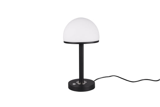 Lampada tavolo da Interno a LED in Metallo Nero Opaco