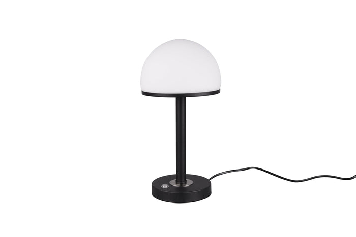 Lampada tavolo da Interno a LED in Metallo Nero Opaco