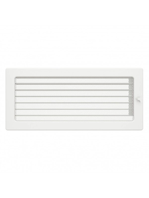 Griglia di ventilazione per camino 17x37 bianca con tapparelle avvolgibili