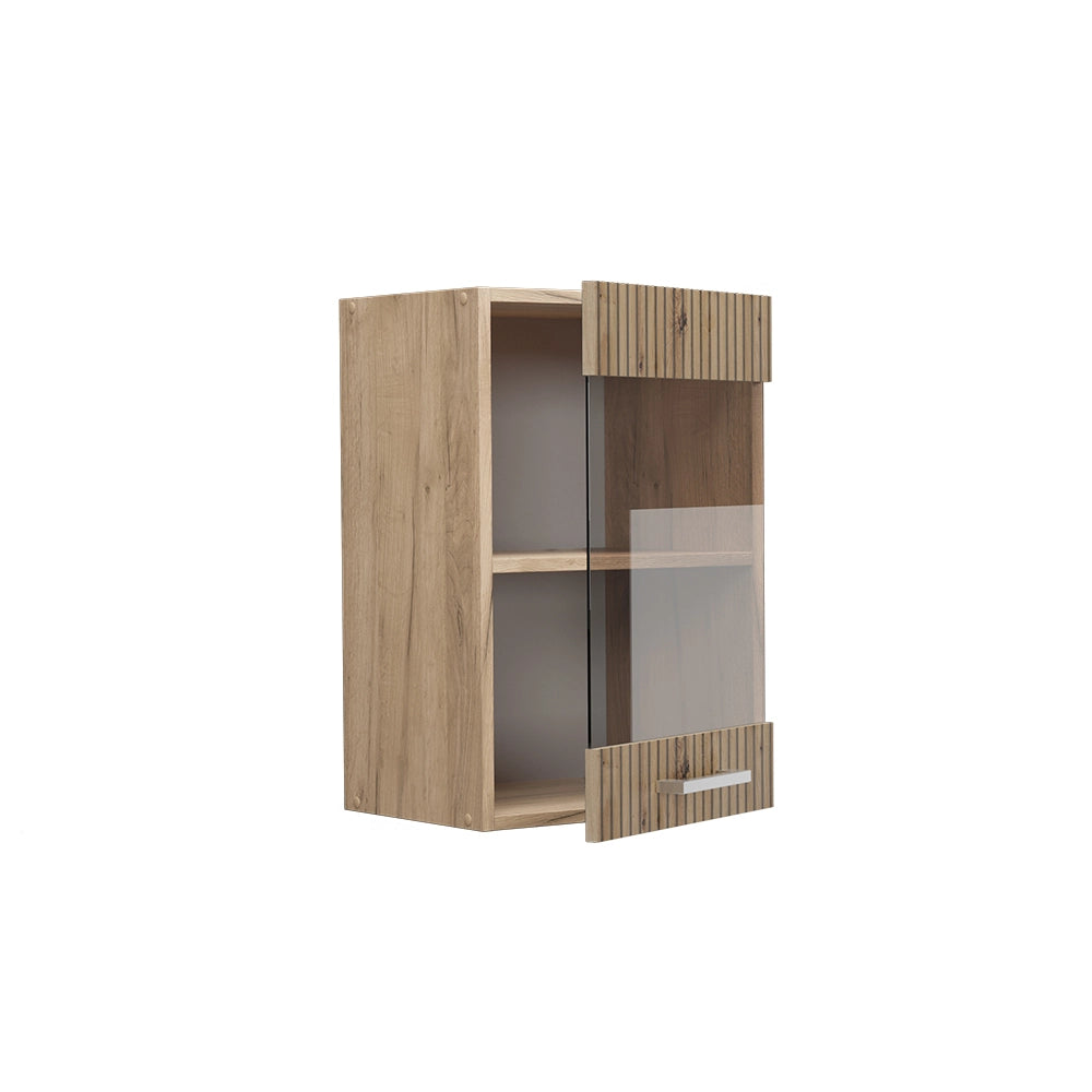Vicco Mobile da cucina in vetro Rovere artigianale 40 cm