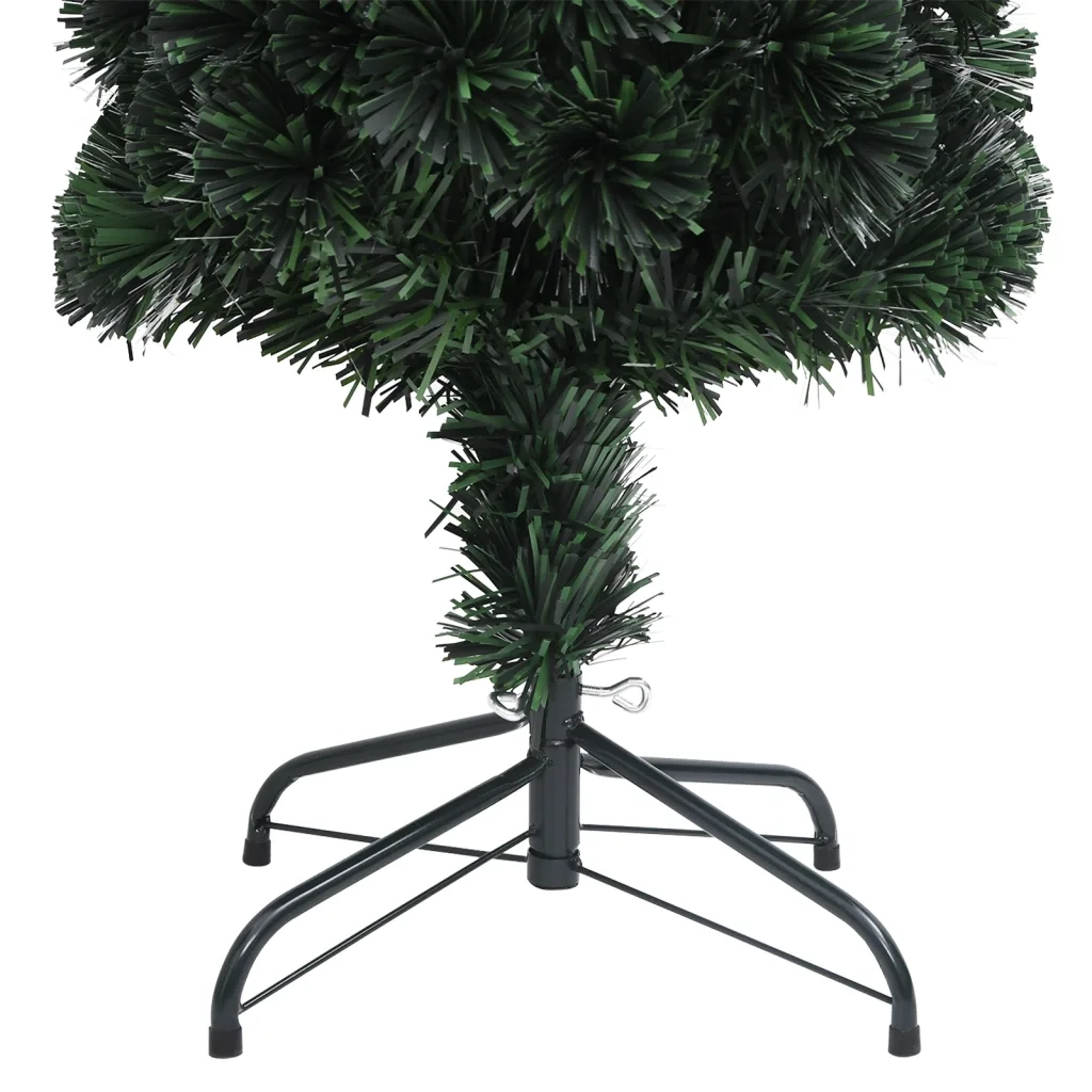Albero Natale Artificiale Sottile Supporto 180 cm Fibra Ottica 328445