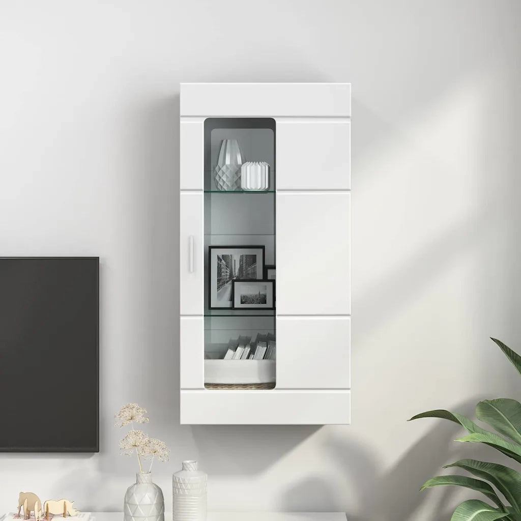 Armadio in Legno Bianco Lucido 50 x 29 x 100 cm CFW4957174