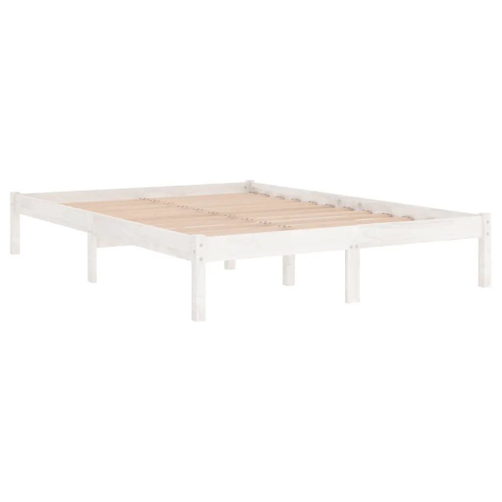 Giroletto Bianco Legno Massello 135x190 cm 4FT6 Double cod mxl 63477