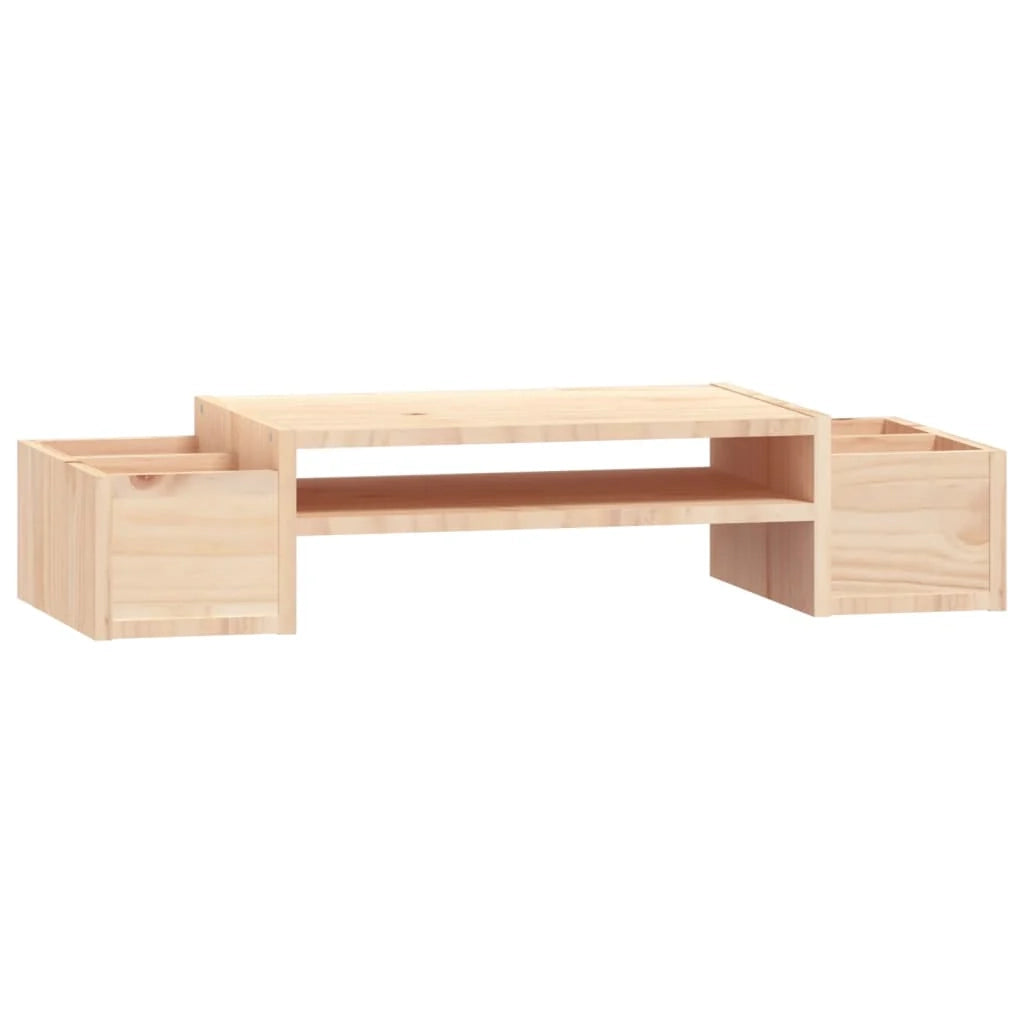 Supporto per monitor 70 x 27,5 x 15 cm in legno massello di pino 02_0021128