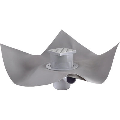 SET PER DOCCIA A PAVIMENTO GULLY Q CON GRIGLIA E FOGLIO TEA- Foglio 1200 x 1200 mm- TEA- pezzi 1