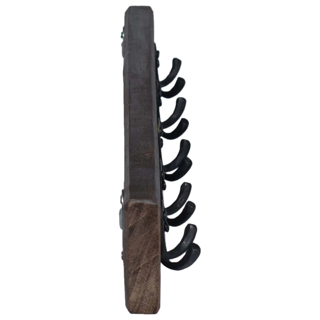 Gruccia Marrone 60 x 7 x 8 cm Legno Recuperato Massello 42012378