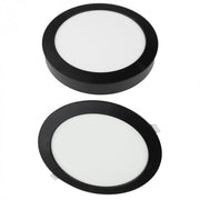 Plafoniera LED rotonda 24W CCT 2in1 nera Ecolight