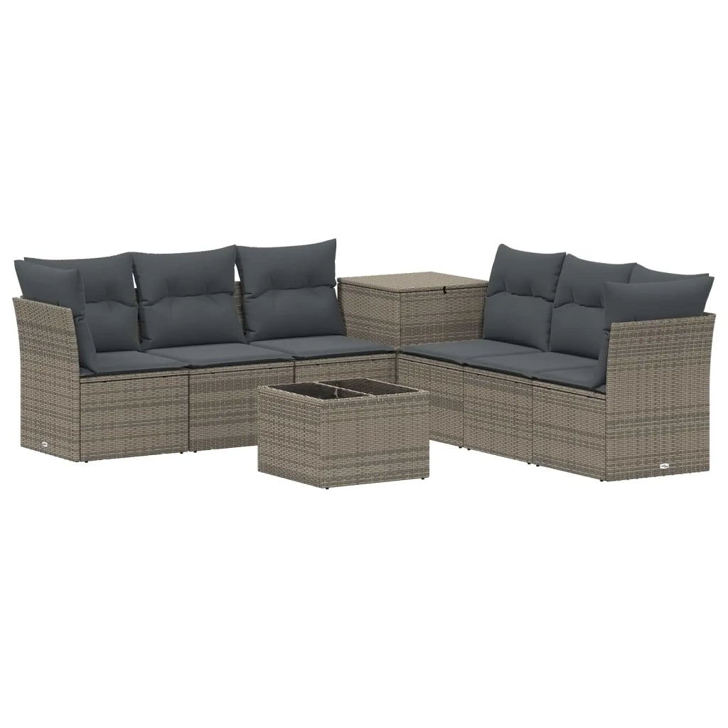Set di divani 8 pz Grigio e Grigio Scuro 3448276