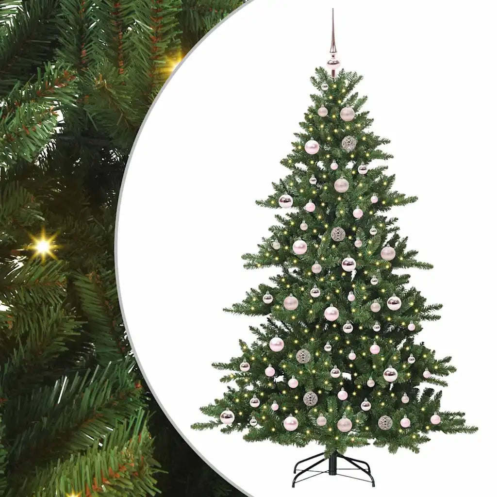 Albero di Natale Artificiale con Rami Pieghevoli Verde 180 cm 3397668
