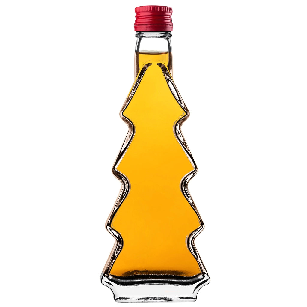 KADAX Butelka choinka 200ml 1szt z zakętką czerwon
