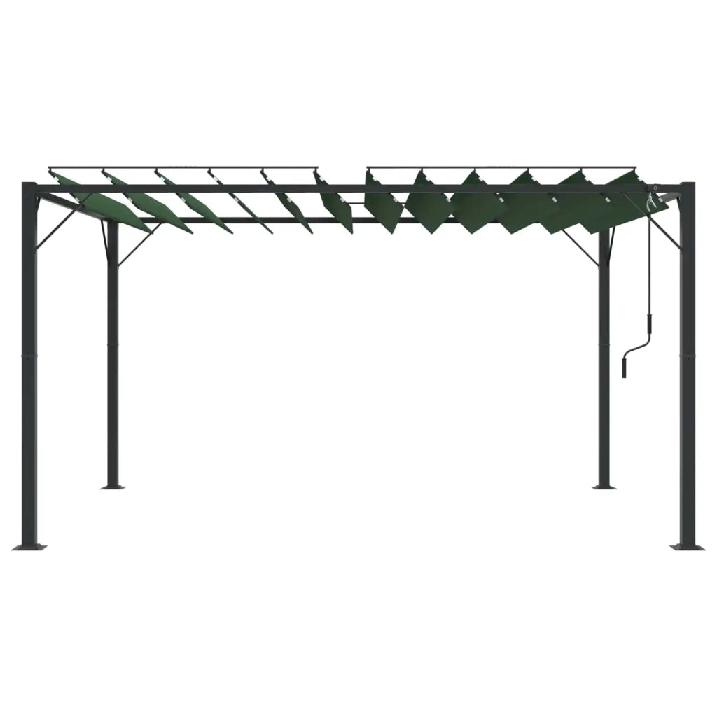 Gazebo con tetto ventilato 3 x 4 x 2,14 m Verde
