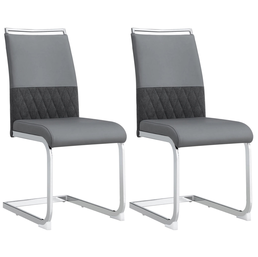 Sedia moderna grigia ergonomica con schienale imbottito