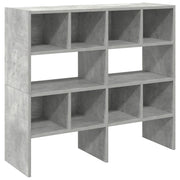 Scarpiere 2 pz Impilabili Grigio Cemento 89,5x30x40 cm CFW2556387