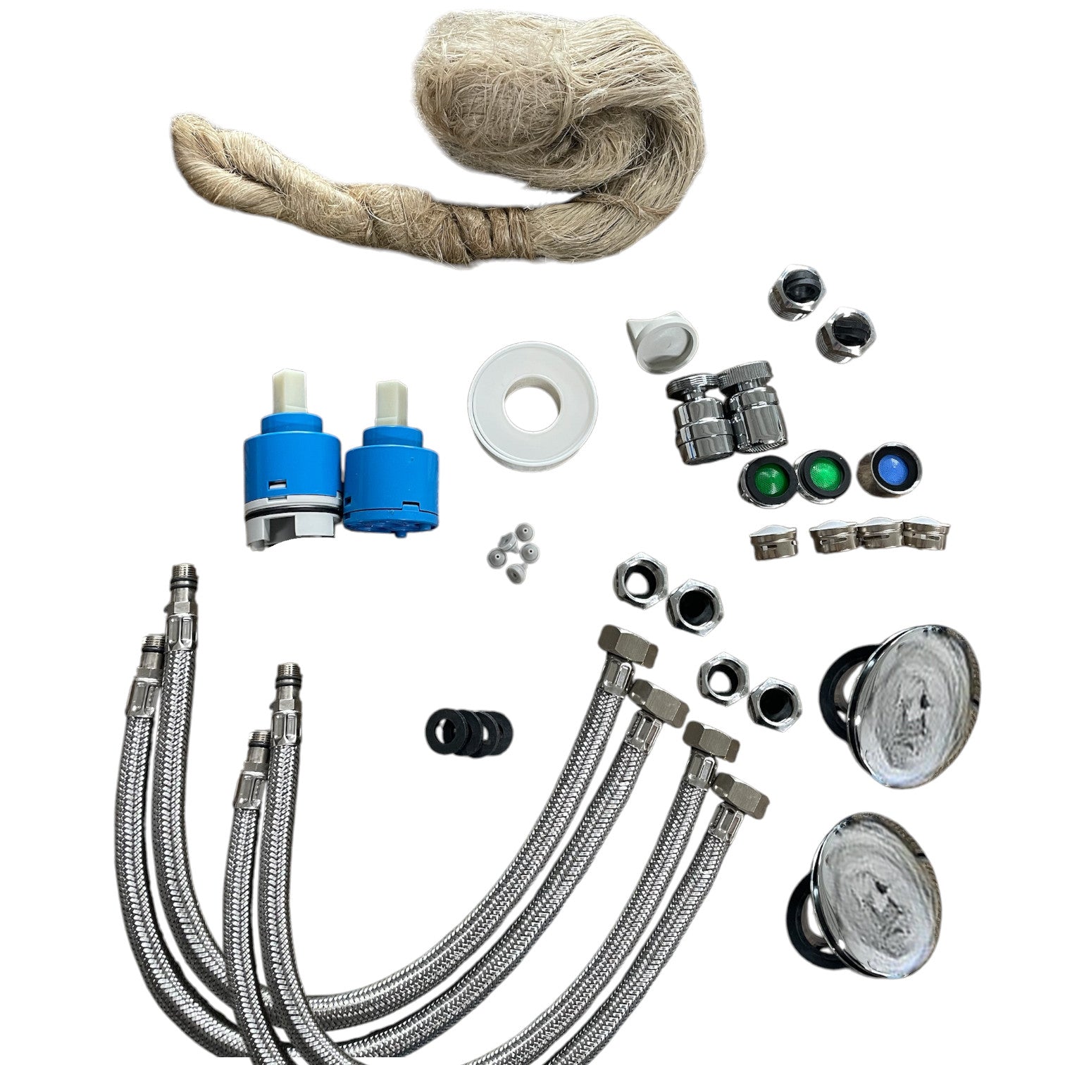 Set completo di ricambi riparazione rubinetteria bagno