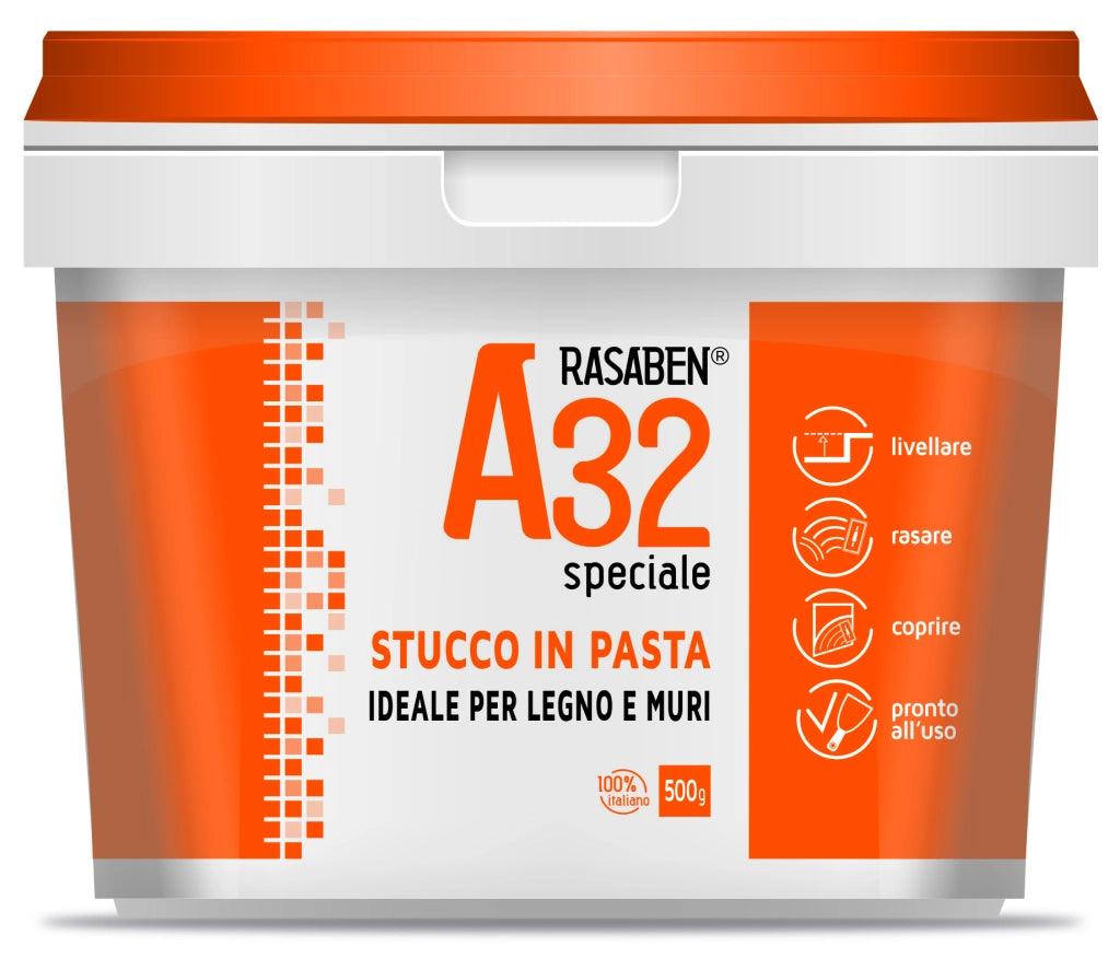 Rasaben STUCCO IN PASTA PER LEGNO E MURI A32 SPECIALE kg.20