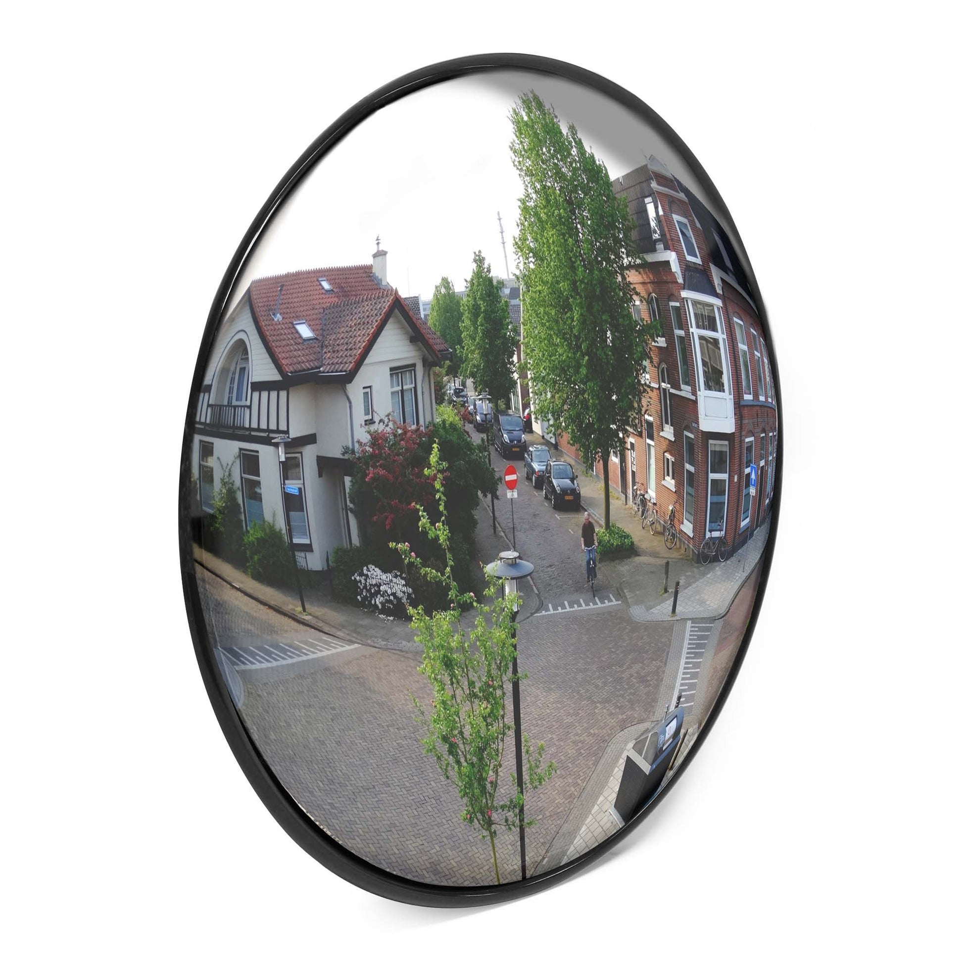 Verkehrsspiegel 80 cm konvex Schwarz