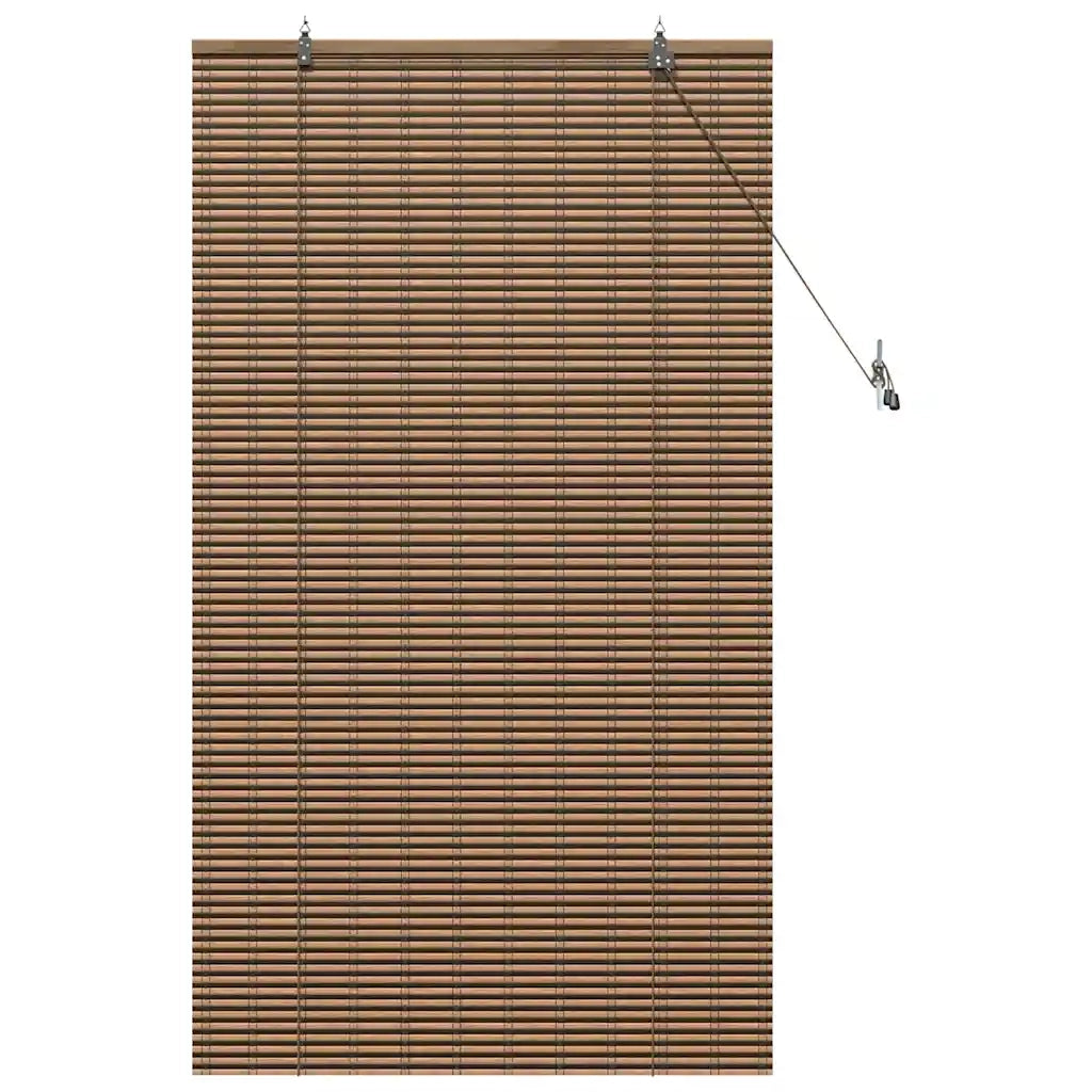 vidaXL Tenda per Finestra con tende Marrone 90 x 160 cm Bambù