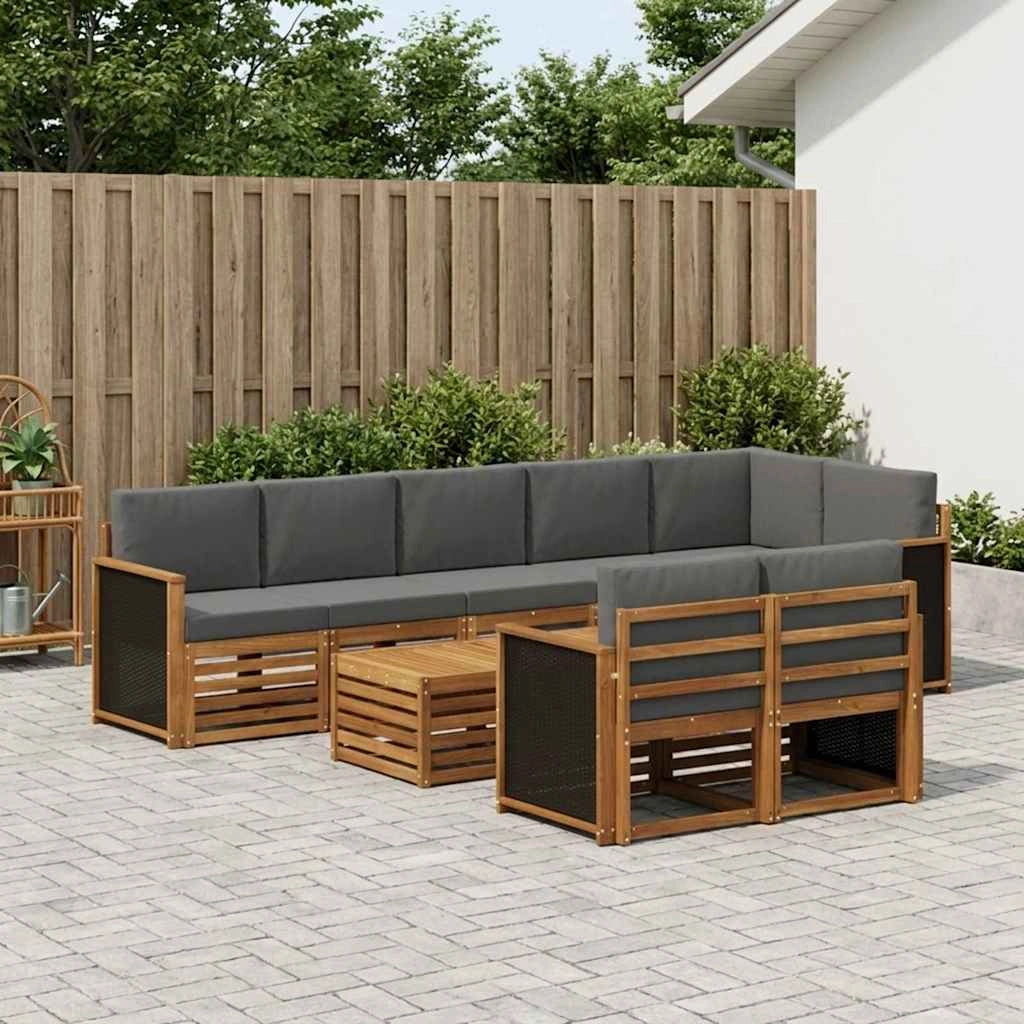 Set divani Legno di Acacia Massello 3384523