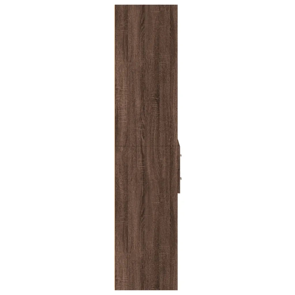 vidaXL Credenza Rovere Marrone 70x42,5x185 cm in Legno Multistrato