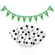 Decorazioni per festa - palloni da calcio 25 pezzi - bandiera da calcio 1 pezzo - palloni decorativi - decorazioni per compleanno - decorazioni per palloni - materiale latex 30,5 cm
