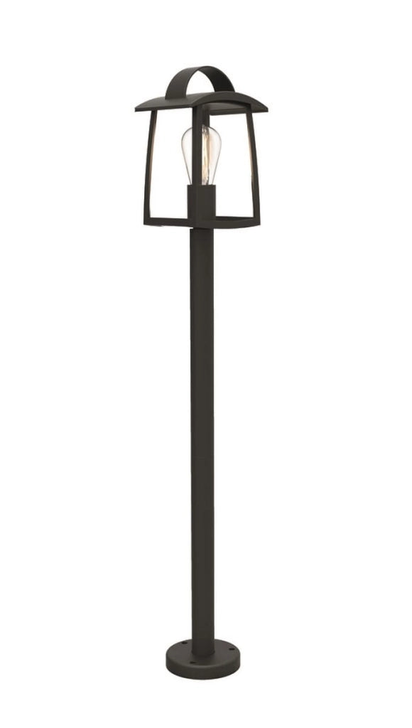 Lampione da giardino Kelsey nero Lutec E27 IP44 40W