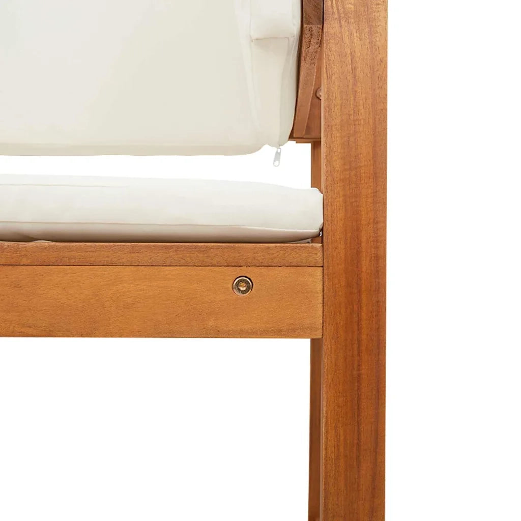Sedia da Giardino con cuscino Marrone 50 x 50 x 91cm CFW3405070