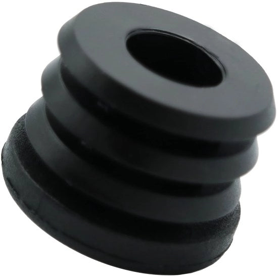 Stopper per tubi rotondi - Zwart - Per M8 - In plastica - Altezza totale 22mm