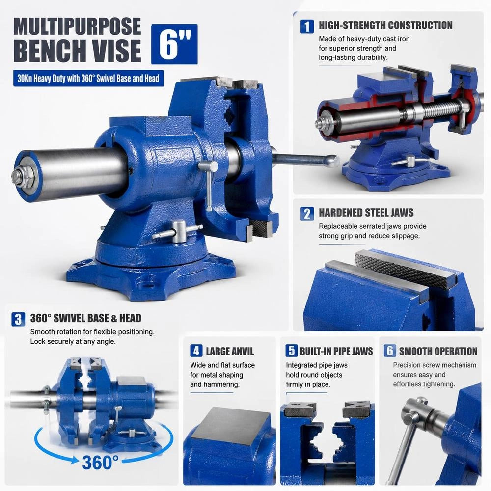Multifunctional Vise Table Drill Press For Workshop Screwdriver