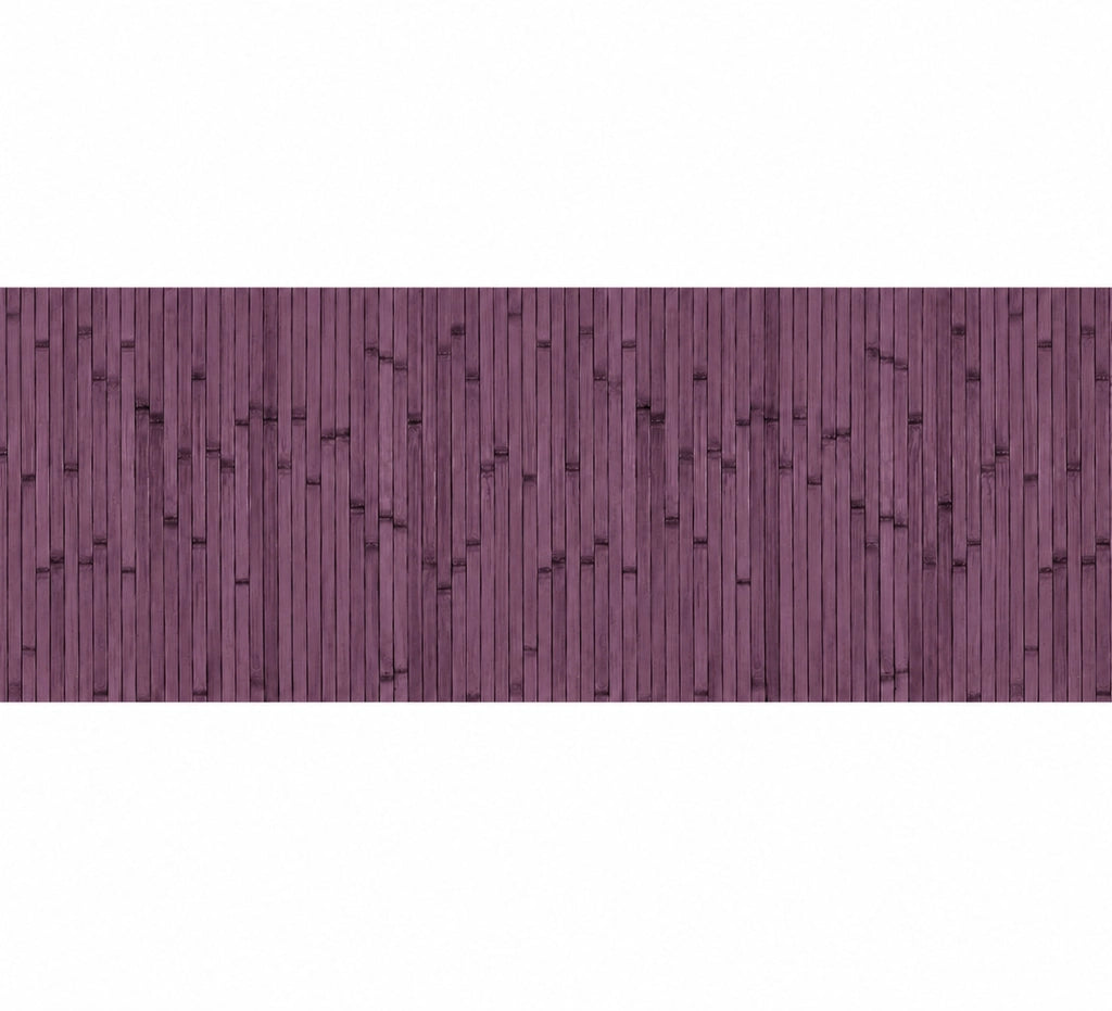 Tappeto Passatoia In Vero Bamboo Tappeto Cucina Ingresso In Legno Antiscivolo Aderente Lavabile E Antimacchia Tagliabile  Lilla - 50x400 cm
